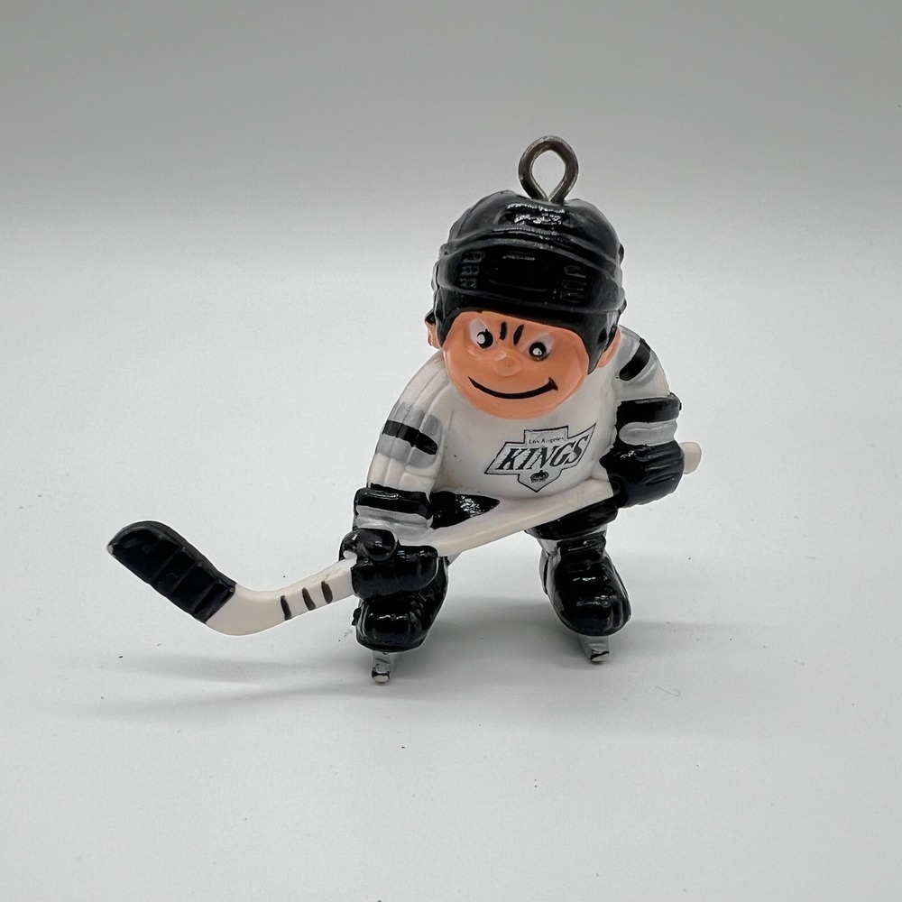 Vintage 1986 Lil Sports Brat Los Angeles Kings Hockey Player Ornament NHL PVC
